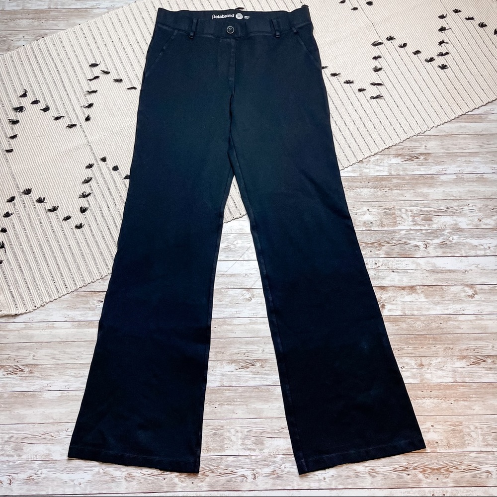 Betabrand Yoga Pants Dress Pants Black Bootcut Size Medium - Picture 2 of 10